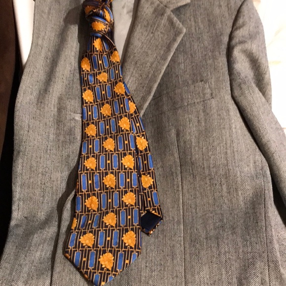 LAVIN OF PARIS SILK MEN’S TIE LUXURIOUS DESIGNER TIE MADE IN FRANCE LIKE NEW - Picture 2 of 7